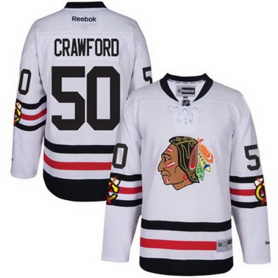 Blackhawks #50 Corey Crawford White 2017 Winter Classic Stitched NHL Jersey Blackhawks #50 Corey Crawford White 2017 Winter Classic Stitched NHL Jersey