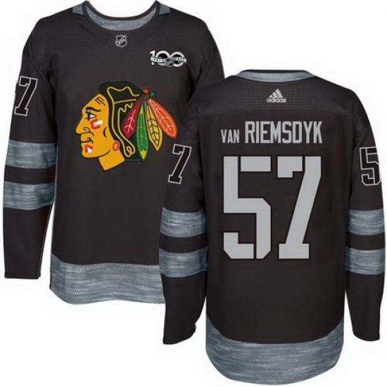 Blackhawks #57 Trevor Van Riemsdyk Black 1917 2017 100th Anniversary Stitched NHL Jersey Blackhawks #57 Trevor Van Riemsdyk Black 1917 2017 100th Anniversary Stitched NHL Jersey