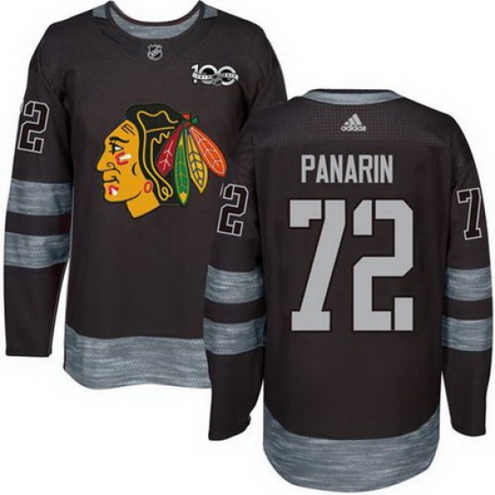 Blackhawks #72 Artemi Panarin Black 1917 2017 100th Anniversary Stitched NHL Jersey Blackhawks #72 Artemi Panarin Black 1917 2017 100th Anniversary Stitched NHL Jersey