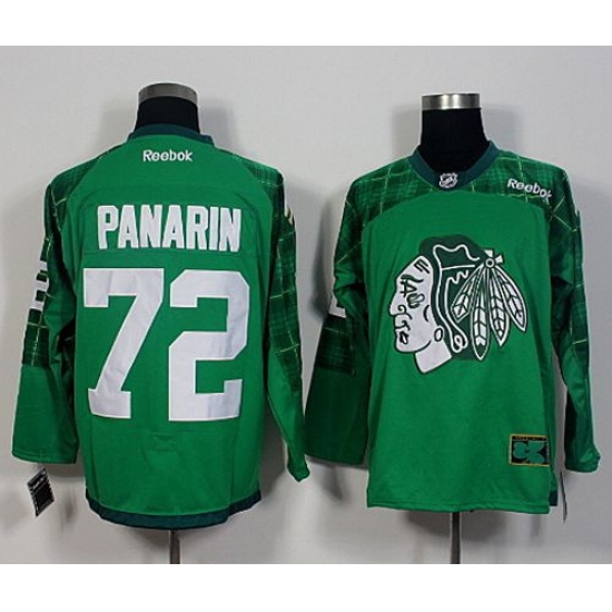 Blackhawks #72 Artemi Panarin Green St Patricks Day New Stitched NHL Jersey Blackhawks #72 Artemi Panarin Green St Patricks Day New Stitched NHL Jersey