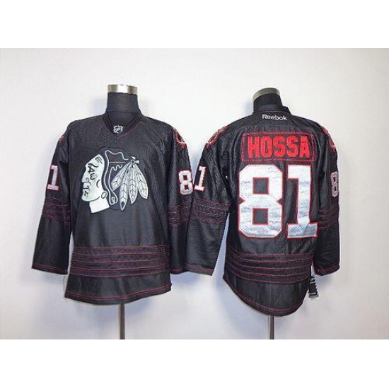 Blackhawks #81 Marian Hossa Black Accelerator Stitched NHL Jersey Blackhawks #81 Marian Hossa Black Accelerator Stitched NHL Jersey