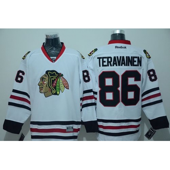 Blackhawks #86 Teuvo Teravainen White Stitched NHL Jersey Blackhawks #86 Teuvo Teravainen White Stitched NHL Jersey