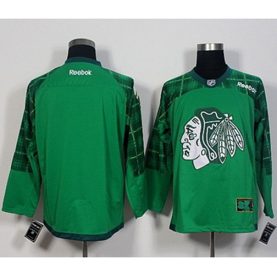 Blackhawks Blank Green St Patricks Day New Stitched NHL Jersey Blackhawks Blank Green St Patricks Day New Stitched NHL Jersey