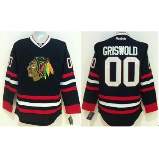 Chicago Blackhawks #00 Clark Griswold Black Stitched NHL Jersey Chicago Blackhawks #00 Clark Griswold Black Stitched NHL Jersey