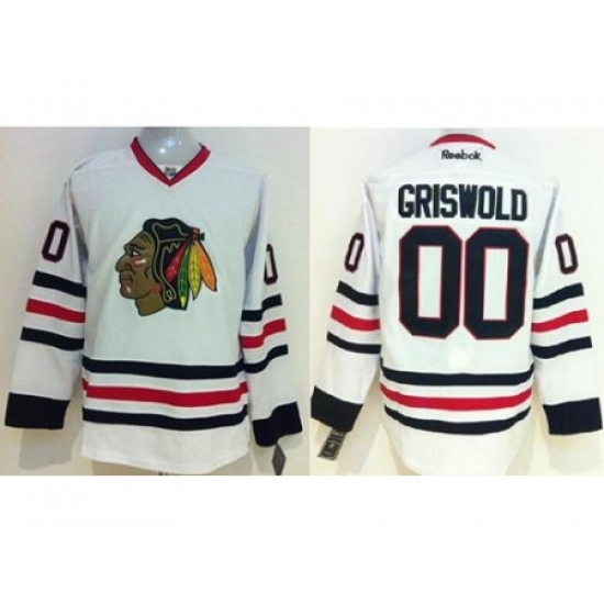 Chicago Blackhawks #00 Clark Griswold White Stitched NHL Jersey Chicago Blackhawks #00 Clark Griswold White Stitched NHL Jersey
