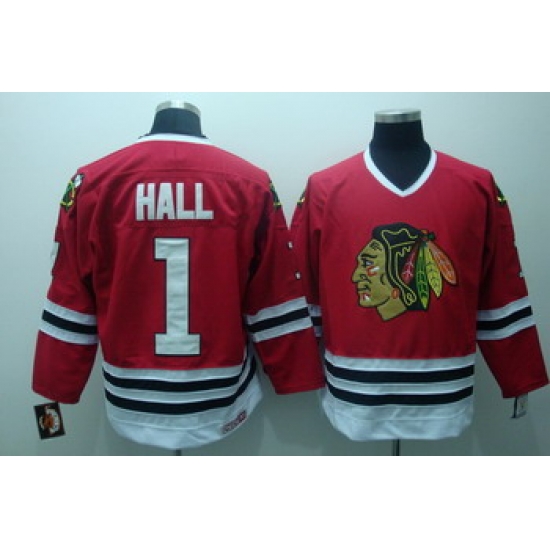 Chicago Blackhawks 1 Hall Red Jerseys Chicago Blackhawks 1 Hall Red Jerseys