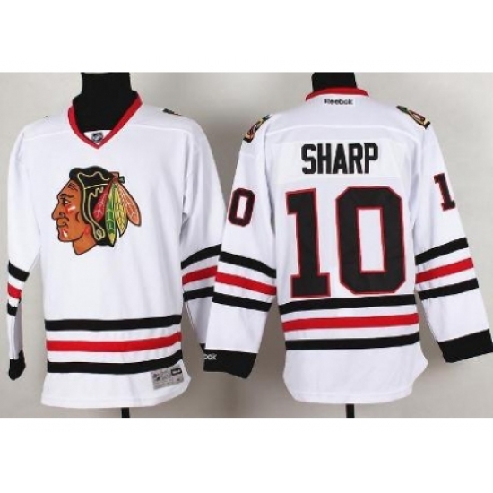 Chicago Blackhawks 10 Patrick Sharp White NHL Hockey Jersey Chicago Blackhawks 10 Patrick Sharp White NHL Hockey Jersey