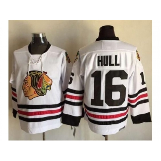 Chicago Blackhawks #16 Bobby Hull White CCM Throwback Stitched NHL Jersey Chicago Blackhawks #16 Bobby Hull White CCM Throwback Stitched NHL Jersey