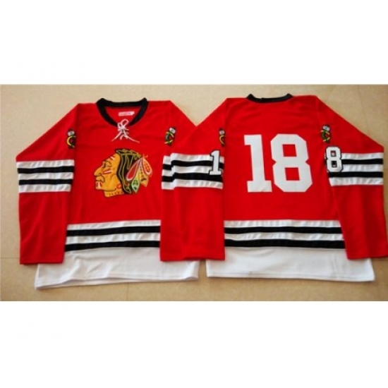 Chicago Blackhawks #18 Denis Savard Red Mitchell And Ness 1960-61 Stitched NHL Jersey Chicago Blackhawks #18 Denis Savard Red Mitchell And Ness 1960-61 Stitched NHL Jersey