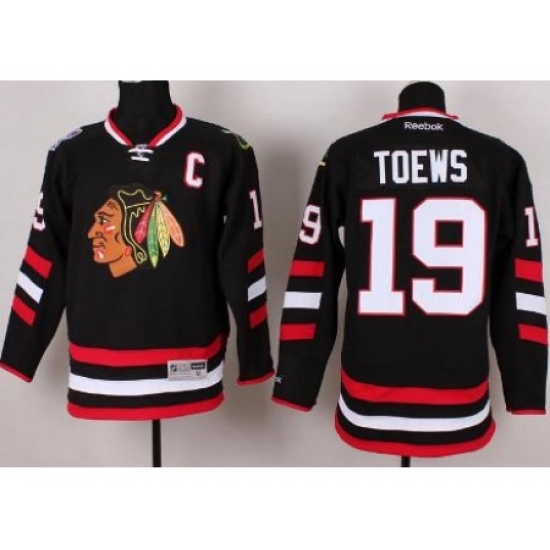 Chicago Blackhawks 19 Jonathan Toews Black 2014 Stadium Series NHL Jersey C PATCH Chicago Blackhawks 19 Jonathan Toews Black 2014 Stadium Series NHL Jersey C PATCH