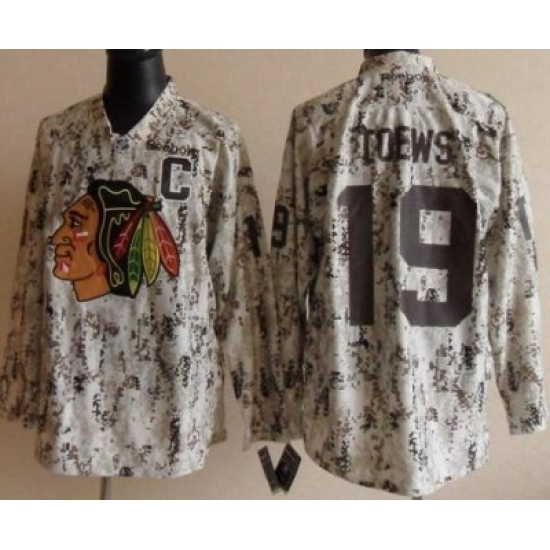 Chicago Blackhawks 19 Jonathan Toews White Camo NHL Jerseys Chicago Blackhawks 19 Jonathan Toews White Camo NHL Jerseys