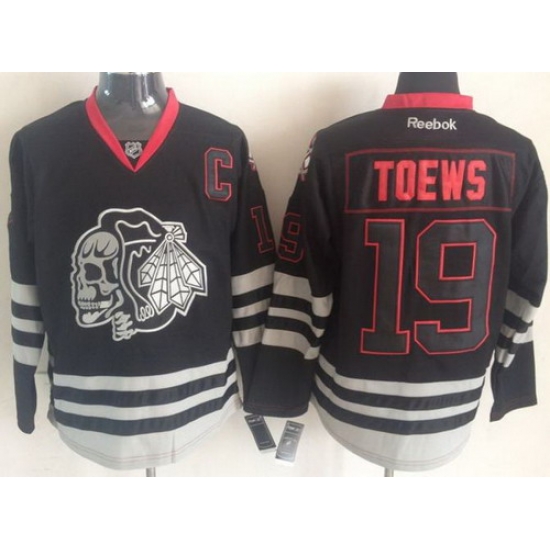 Chicago Blackhawks 19 Marian Hossa 2013 Black Ice NHL Jerseys Skull Logo Fashion Chicago Blackhawks 19 Marian Hossa 2013 Black Ice NHL Jerseys Skull Logo Fashion