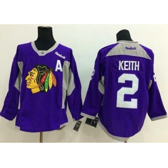Chicago Blackhawks #2 Duncan Keith Purple Hockey Fights Cancer Stitched NHL Jersey Chicago Blackhawks #2 Duncan Keith Purple Hockey Fights Cancer Stitched NHL Jersey
