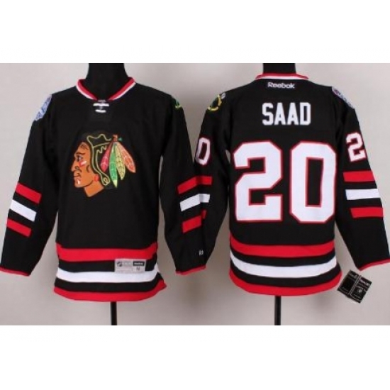 Chicago Blackhawks 20 Brandon Saad Black 2014 Stadium Series NHL Jersey A PATCH Chicago Blackhawks 20 Brandon Saad Black 2014 Stadium Series NHL Jersey A PATCH