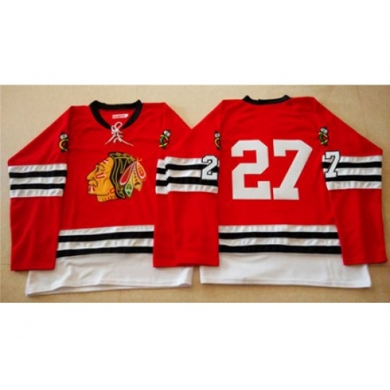 Chicago Blackhawks #27 Johnny Oduya Red Mitchell And Ness 1960-61 Stitched NHL Jersey Chicago Blackhawks #27 Johnny Oduya Red Mitchell And Ness 1960-61 Stitched NHL Jersey