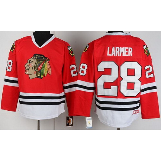 Chicago Blackhawks 28 Steve Larmer Red CCM Throwback NHL Jerseys Chicago Blackhawks 28 Steve Larmer Red CCM Throwback NHL Jerseys