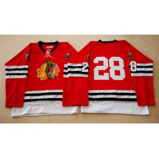 Chicago Blackhawks #28 Steve Larmer Red Mitchell And Ness 1960-61 Stitched NHL Jersey Chicago Blackhawks #28 Steve Larmer Red Mitchell And Ness 1960-61 Stitched NHL Jersey