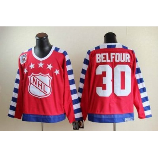 Chicago Blackhawks #30 ED belfour all star 75th Anniversary red CCM Jersey Chicago Blackhawks #30 ED belfour all star 75th Anniversary red CCM Jersey