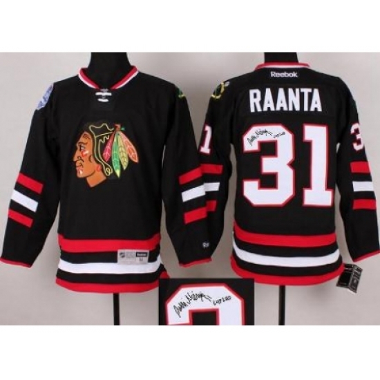 Chicago Blackhawks 31 Antti Raanta Black 2014 Stadium Series Signed Jerseys Chicago Blackhawks 31 Antti Raanta Black 2014 Stadium Series Signed Jerseys