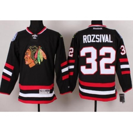 Chicago Blackhawks 32 Michal Rozsival Black 2014 Stadium Series NHL Jersey A PATCH Chicago Blackhawks 32 Michal Rozsival Black 2014 Stadium Series NHL Jersey A PATCH