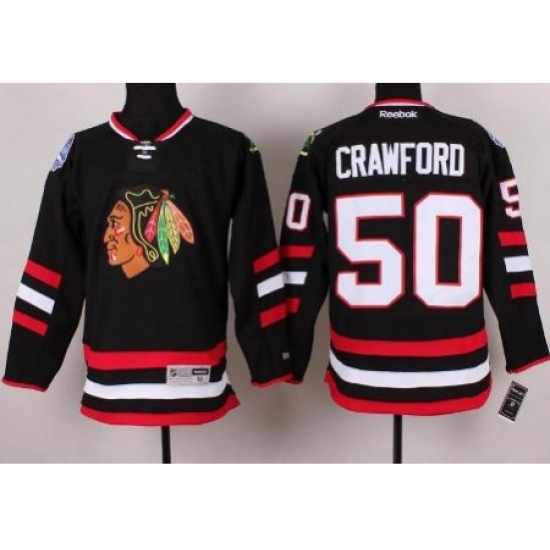 Chicago Blackhawks 50 Corey Crawford Black 2014 Stadium Series NHL Jersey A PATCH Chicago Blackhawks 50 Corey Crawford Black 2014 Stadium Series NHL Jersey A PATCH