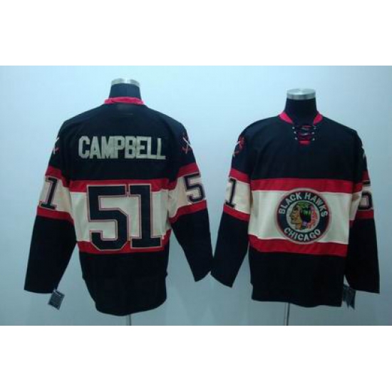 Chicago Blackhawks #51 CAMPBELL black NEW Third jersey Chicago Blackhawks #51 CAMPBELL black NEW Third jersey