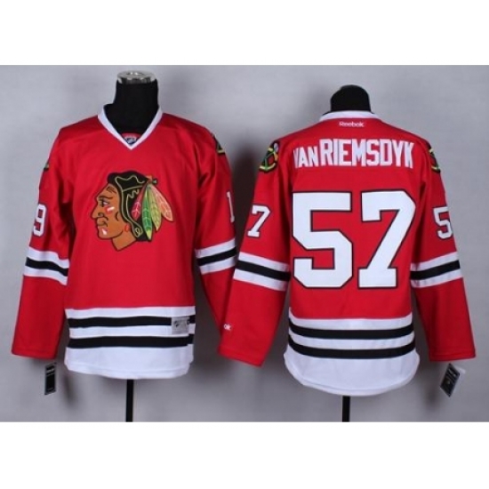 Chicago Blackhawks #57 Trevor Van Riemsdyk Red Stitched NHL Jersey Chicago Blackhawks #57 Trevor Van Riemsdyk Red Stitched NHL Jersey