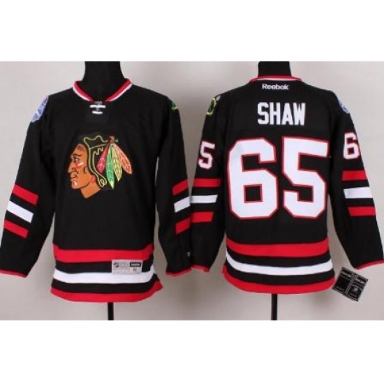 Chicago Blackhawks 65 Andrew Shaw Black 2014 Stadium Series NHL Jersey A PATCH Chicago Blackhawks 65 Andrew Shaw Black 2014 Stadium Series NHL Jersey A PATCH