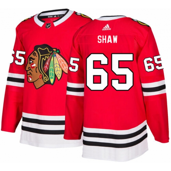 Chicago Blackhawks 65 Andrew Shaw Red Home Jersey Chicago Blackhawks 65 Andrew Shaw Red Home Jersey