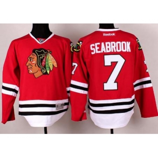 Chicago Blackhawks 7 Brent Seabrook Red Hockey NHL Jerseys Chicago Blackhawks 7 Brent Seabrook Red Hockey NHL Jerseys