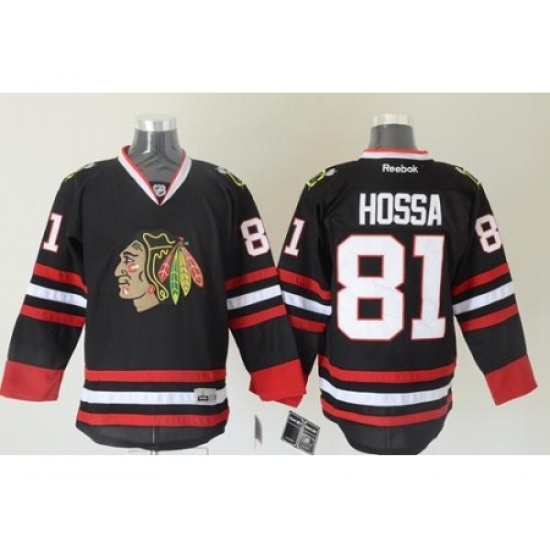 Chicago Blackhawks #81 Marian Hossa Black Stitched NHL Jersey Chicago Blackhawks #81 Marian Hossa Black Stitched NHL Jersey
