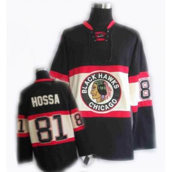 Chicago Blackhawks #81 Marian Hossa NEW Third jersey black Chicago Blackhawks #81 Marian Hossa NEW Third jersey black