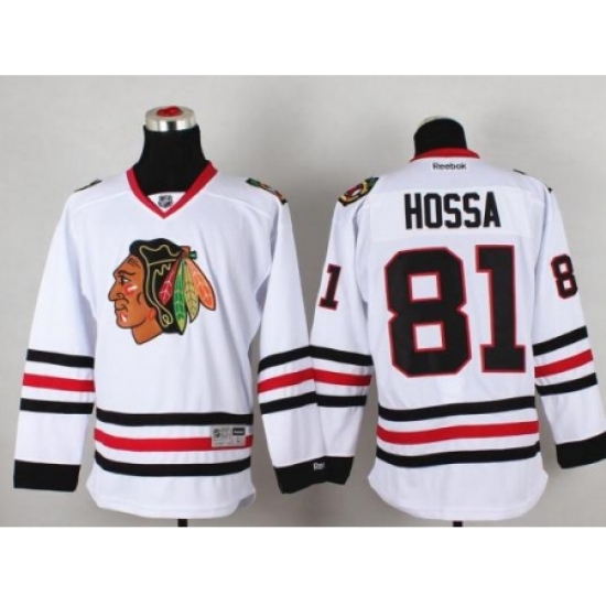 Chicago Blackhawks 81 Marian Hossa White Hockey NHL Jersey Chicago Blackhawks 81 Marian Hossa White Hockey NHL Jersey