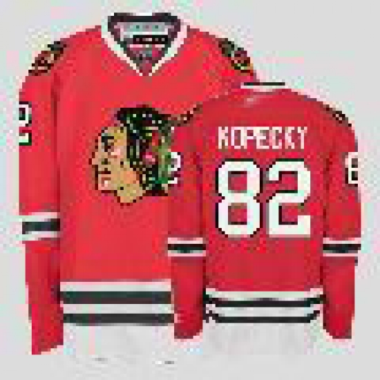 Chicago Blackhawks #82 Tomas Kopecky Red Chicago Blackhawks #82 Tomas Kopecky Red