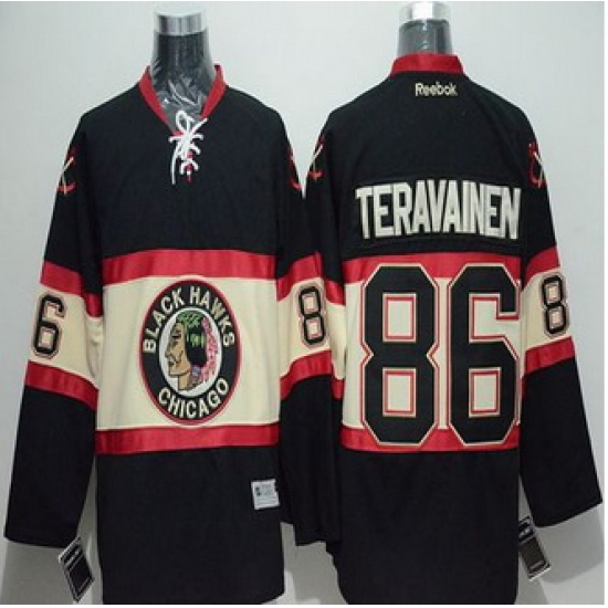 Chicago Blackhawks #86 Teuvo Teravainen Black New Third Stitched NHL Jersey Chicago Blackhawks #86 Teuvo Teravainen Black New Third Stitched NHL Jersey