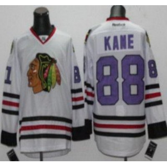 Chicago Blackhawks 88 Patrick Kane White NHL Jerseys Purple Number Chicago Blackhawks 88 Patrick Kane White NHL Jerseys Purple Number