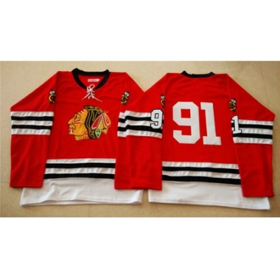 Chicago Blackhawks #91 Brad Richards Red Mitchell And Ness 1960-61 Stitched NHL Jersey Chicago Blackhawks #91 Brad Richards Red Mitchell And Ness 1960-61 Stitched NHL Jersey