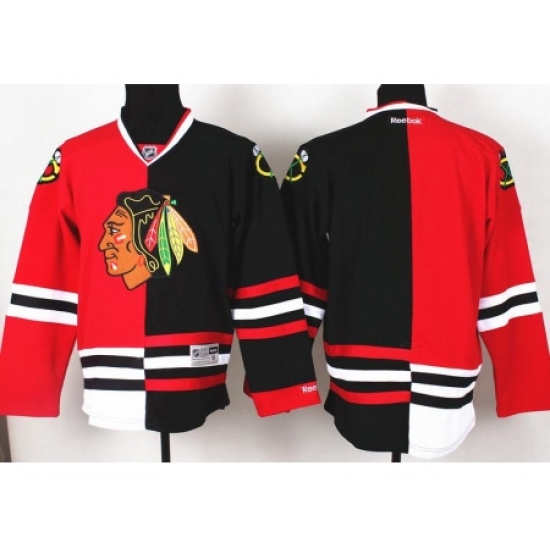 Chicago Blackhawks Blank Black Red Split NHL Jerseys Chicago Blackhawks Blank Black Red Split NHL Jerseys