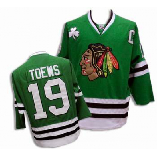 Chicago Blackhawks Edge Jonathan Toews #19 Green Jersey Chicago Blackhawks Edge Jonathan Toews #19 Green Jersey