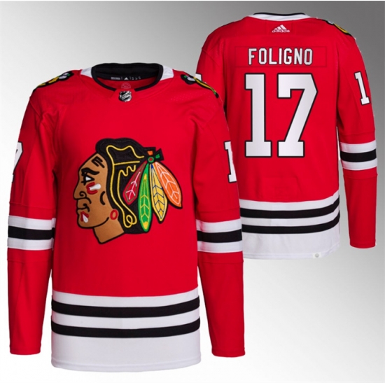 Men Chicago Blackhawks 17 Nick Foligno Red Stitched Hockey Jersey Men Chicago Blackhawks 17 Nick Foligno Red Stitched Hockey Jersey