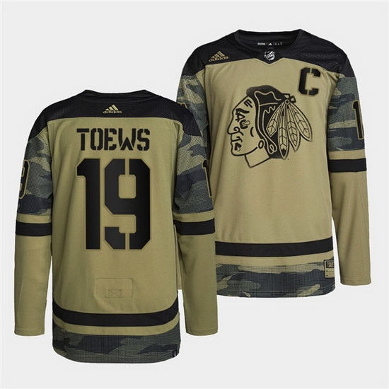 Men Chicago Blackhawks 19 Jonathan Toews 2022 Camo Military Appreciation Night White Stitched jersey Men Chicago Blackhawks 19 Jonathan Toews 2022 Camo Military Appreciation Night White Stitched jersey