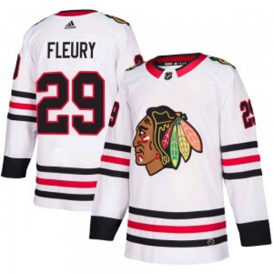 Men Chicago Blackhawks 29 Marc Andre Fleury White Hockey Jersey Men Chicago Blackhawks 29 Marc Andre Fleury White Hockey Jersey