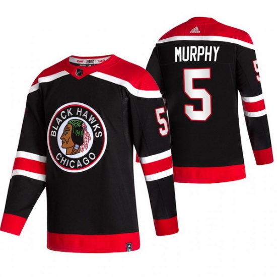 Men Chicago Blackhawks 5 Connor Murphy Black Adidas 2020 21 Reverse Retro Alternate NHL Jersey Men Chicago Blackhawks 5 Connor Murphy Black Adidas 2020 21 Reverse Retro Alternate NHL Jersey
