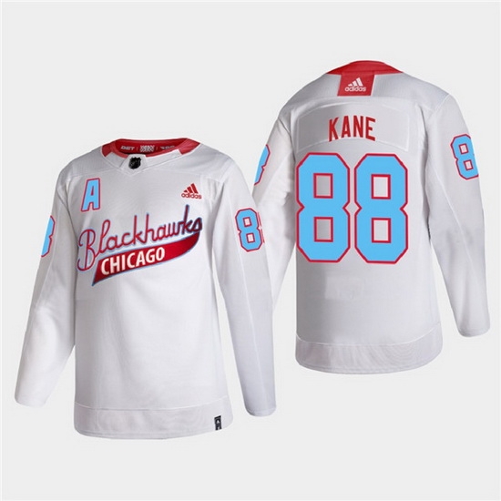 Men Chicago Blackhawks 88 Patrick Kane 2022 Community Night White Stitched jersey Men Chicago Blackhawks 88 Patrick Kane 2022 Community Night White Stitched jersey