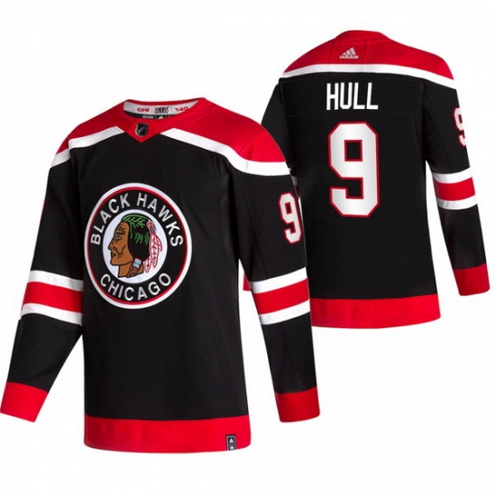 Men Chicago Blackhawks 9 Bobby Hull Black Adidas 2020 21 Reverse Retro Alternate NHL Jersey Men Chicago Blackhawks 9 Bobby Hull Black Adidas 2020 21 Reverse Retro Alternate NHL Jersey