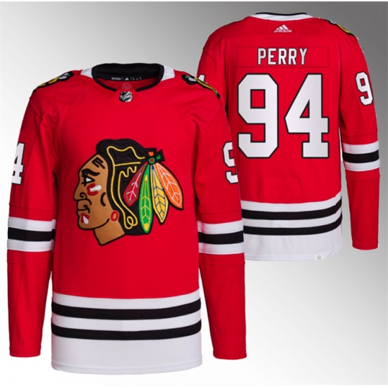 Men Chicago Blackhawks 94 Corey Perry Red Stitched Hockey Jersey Men Chicago Blackhawks 94 Corey Perry Red Stitched Hockey Jersey