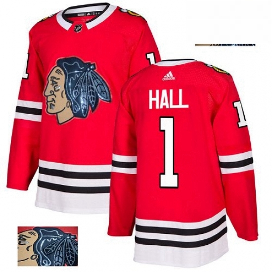Mens Adidas Chicago Blackhawks 1 Glenn Hall Authentic Red Fashion Gold NHL Jersey Mens Adidas Chicago Blackhawks 1 Glenn Hall Authentic Red Fashion Gold NHL Jersey