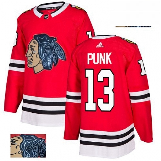Mens Adidas Chicago Blackhawks 13 CM Punk Authentic Red Fashion Gold NHL Jersey Mens Adidas Chicago Blackhawks 13 CM Punk Authentic Red Fashion Gold NHL Jersey