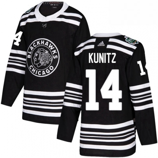 Mens Adidas Chicago Blackhawks 14 Chris Kunitz Authentic Black 2019 Winter Classic NHL Jerse Mens Adidas Chicago Blackhawks 14 Chris Kunitz Authentic Black 2019 Winter Classic NHL Jerse