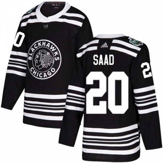 Mens Adidas Chicago Blackhawks 20 Brandon Saad Authentic Black 2019 Winter Classic NHL Jersey Mens Adidas Chicago Blackhawks 20 Brandon Saad Authentic Black 2019 Winter Classic NHL Jersey